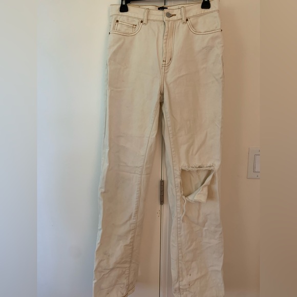BDG/Urban Outfitters wide/straight leg cream jeans - Picture 4 of 4